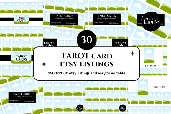 30 Tarot Card Etsy Listings Mockup: A Design Workflow Revolution