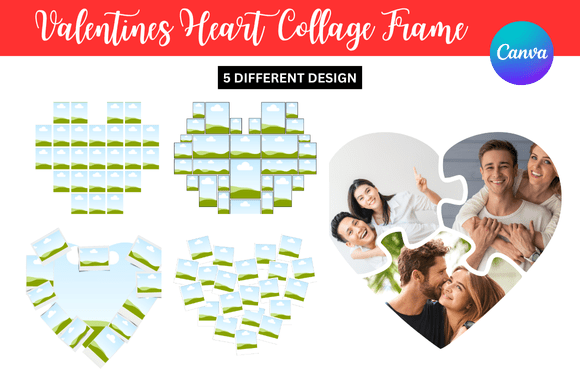 5 Heart Frame Mockup Canva: Elevate Your Visual Design