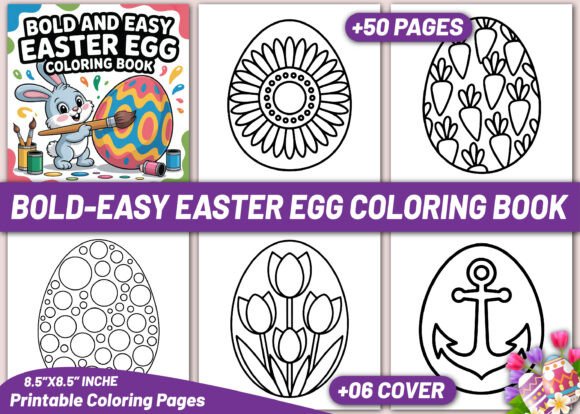 Bold & Easy Easter Eggs Coloring Book: A Design Asset Review