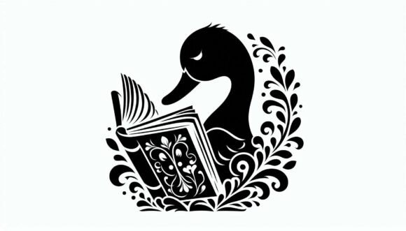 Duck Reading a Book: A Charming Asset for Modern Design