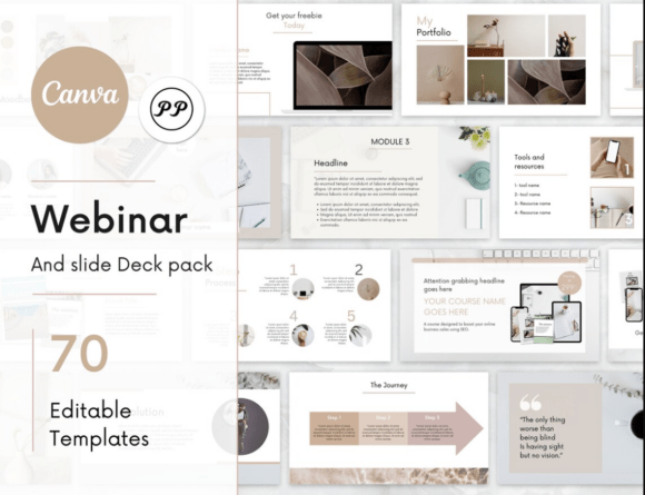 Elevate Your Brand with a Versatile Webinar Canva Template