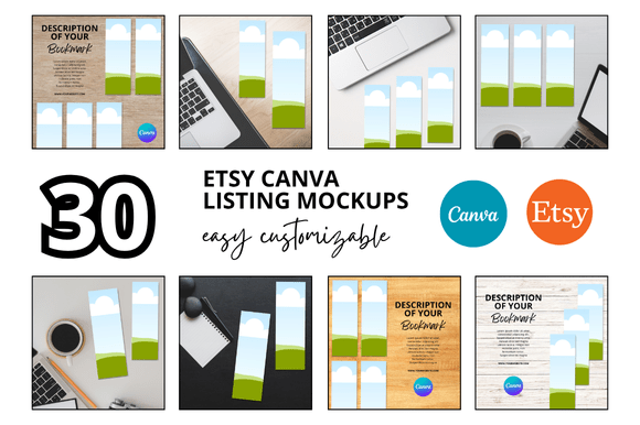Elevate Your Etsy Shop with Professional Bookmark Listings Mockups