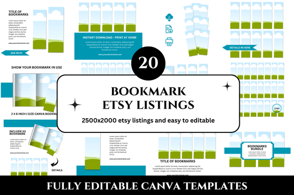Elevate Your Etsy Shop with Professional Bookmark Mockups