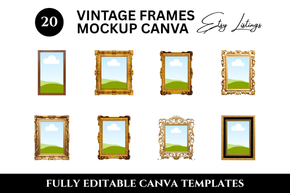 Elevate Your Etsy Shop with Wall Frame Mockups