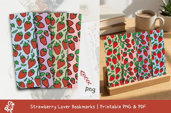 Strawberry Lover Bookmarks | Printable: A Sweet Design Asset
